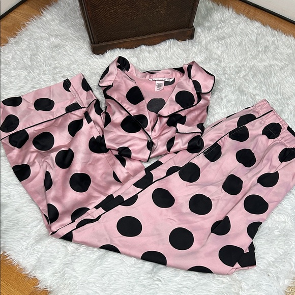 Victoria’s Secret polkadot silk pajama set - Picture 1 of 2